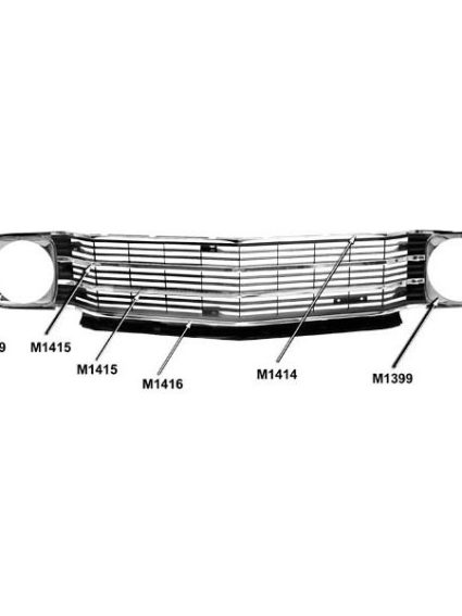 GLAM1368 Grille Main